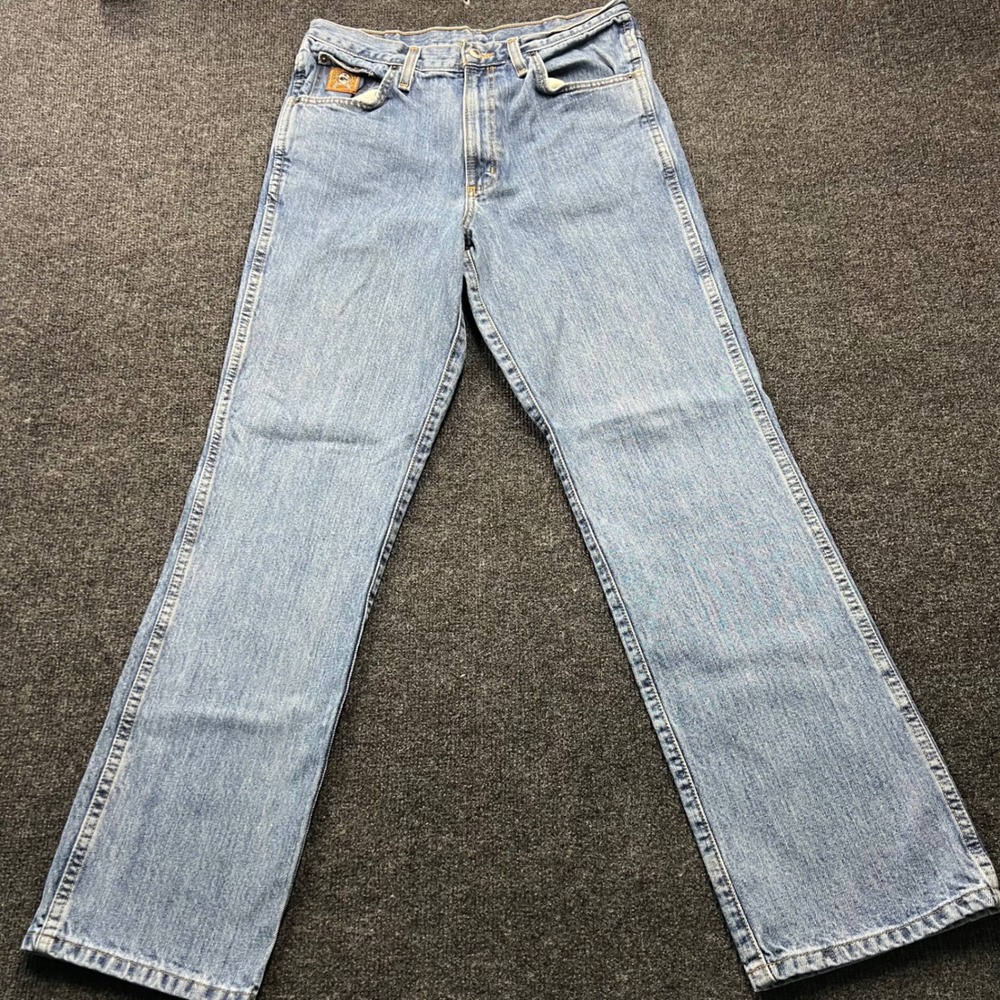 Cinch Mens Blue Denim Jeans 33x32 Straight Leg Western Workwear MB90532001